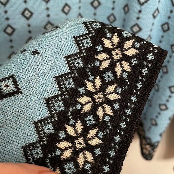 Neve Design 100% Wool Nordic Zip Cardigan Sweater Size XL - Picture 6 of 6